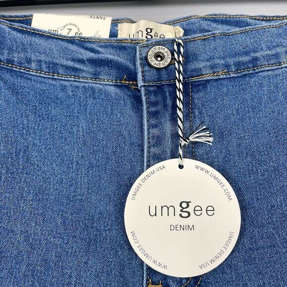 Umgee Blue Hi Rise No Pocket Jeans. Size 7. New with tags. - Picture 2 of 12